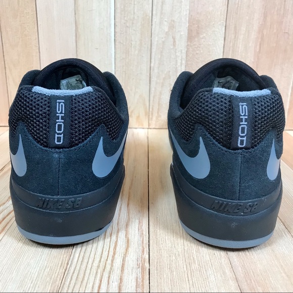 Nike SB Ishod Wair Black Smoke Grey Skate Shoes - Picture 3 of 5